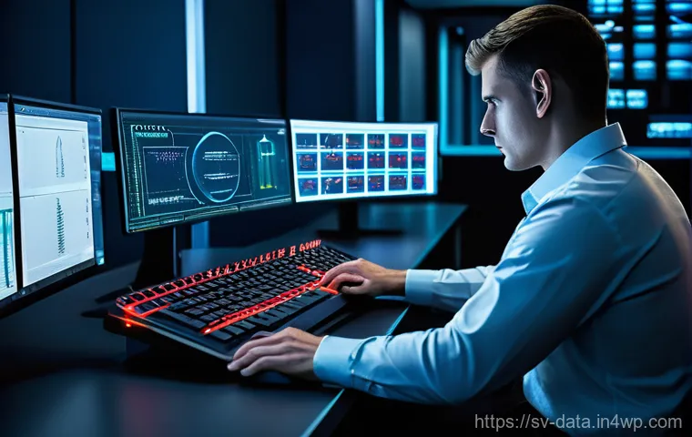 그래프 데이터베이스를 통한 리스크 분석 사례 - **Prompt 1: "A sophisticated data analyst is meticulously examining a holographic projection of a va...