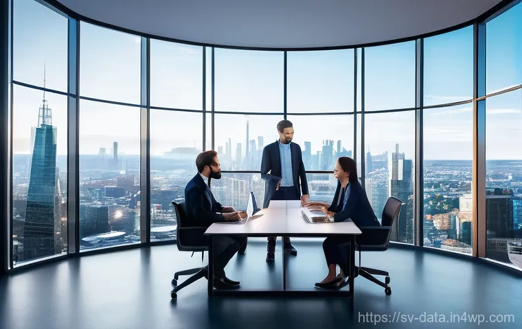 그래프 데이터베이스의 성능 비교 및 평가 - **Prompt 1: "Real-time Business Insight with Graph Databases"**
"A diverse group of five profess...